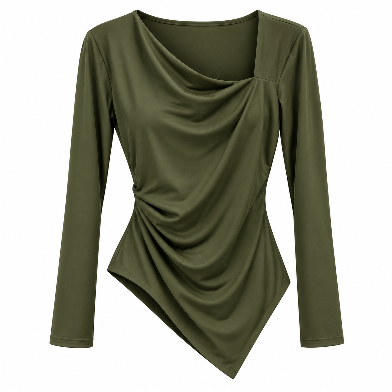 Camiseta asimétrica pico licra - Imagen 7