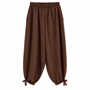 Pantalón globo nudo - Chocolate - Imagen 3