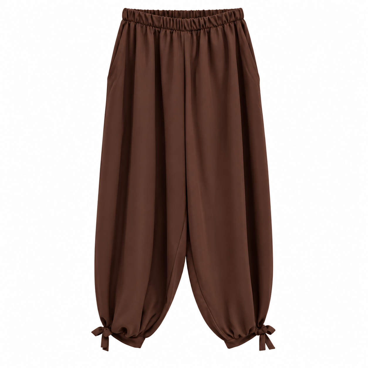 Pantalón globo nudo - Chocolate - Imagen 3