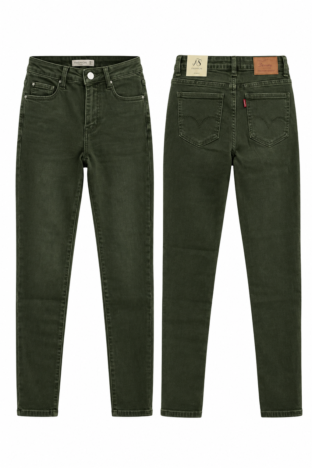 Pantalón skinny inspo levis -Verde militar
