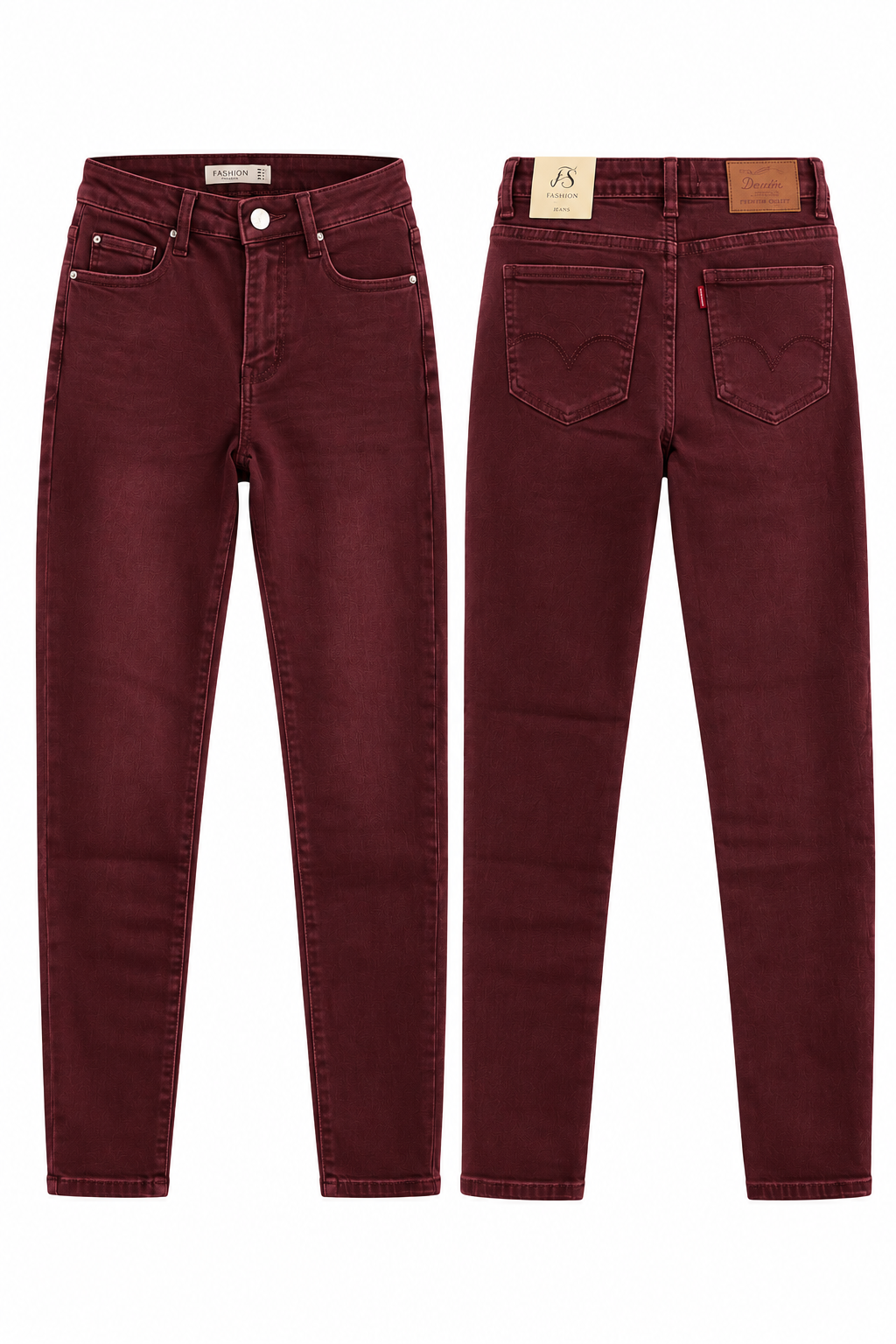 Pantalón skinny inspo levis - Burdeos