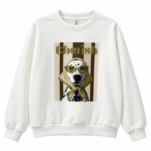 Sudadera perro - Cherish - verde y chocolate
