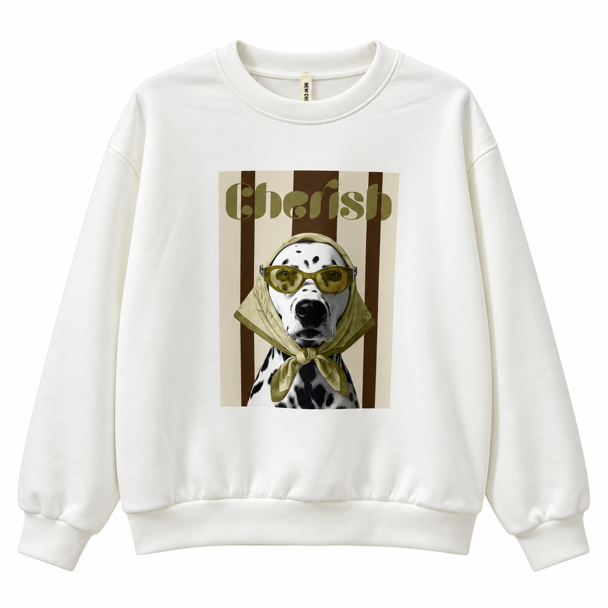 Sudadera perro - Cherish - verde y chocolate