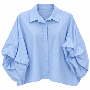 Camisa murciélago - celeste