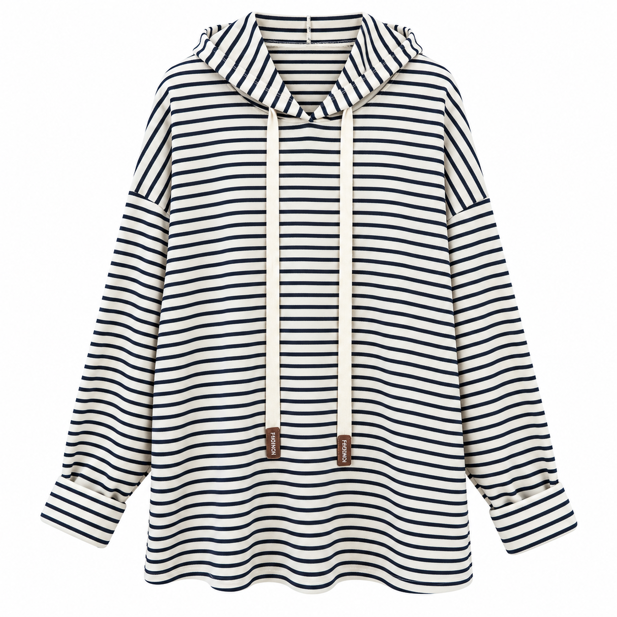 Sudadera rayas capucha - Imagen 4