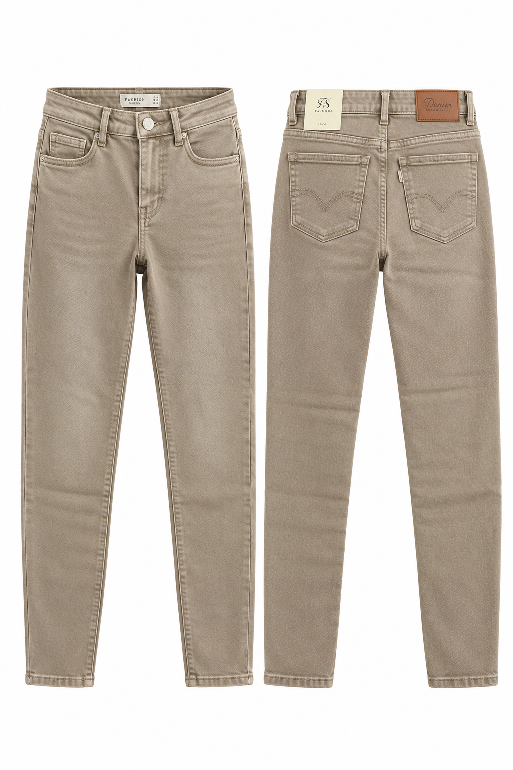 Pantalón skinny inspo levis - Beige