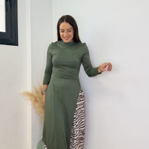 Pantalón puño cebra I taupe y negro - Imagen 4