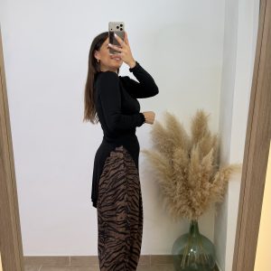 Pantalón puño cebra I Chocolate - Imagen 3