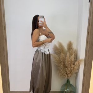 Pantalón puño raso - Taupé - Imagen 4