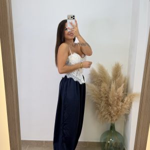 Pantalón puño raso - Azul marino - Imagen 3