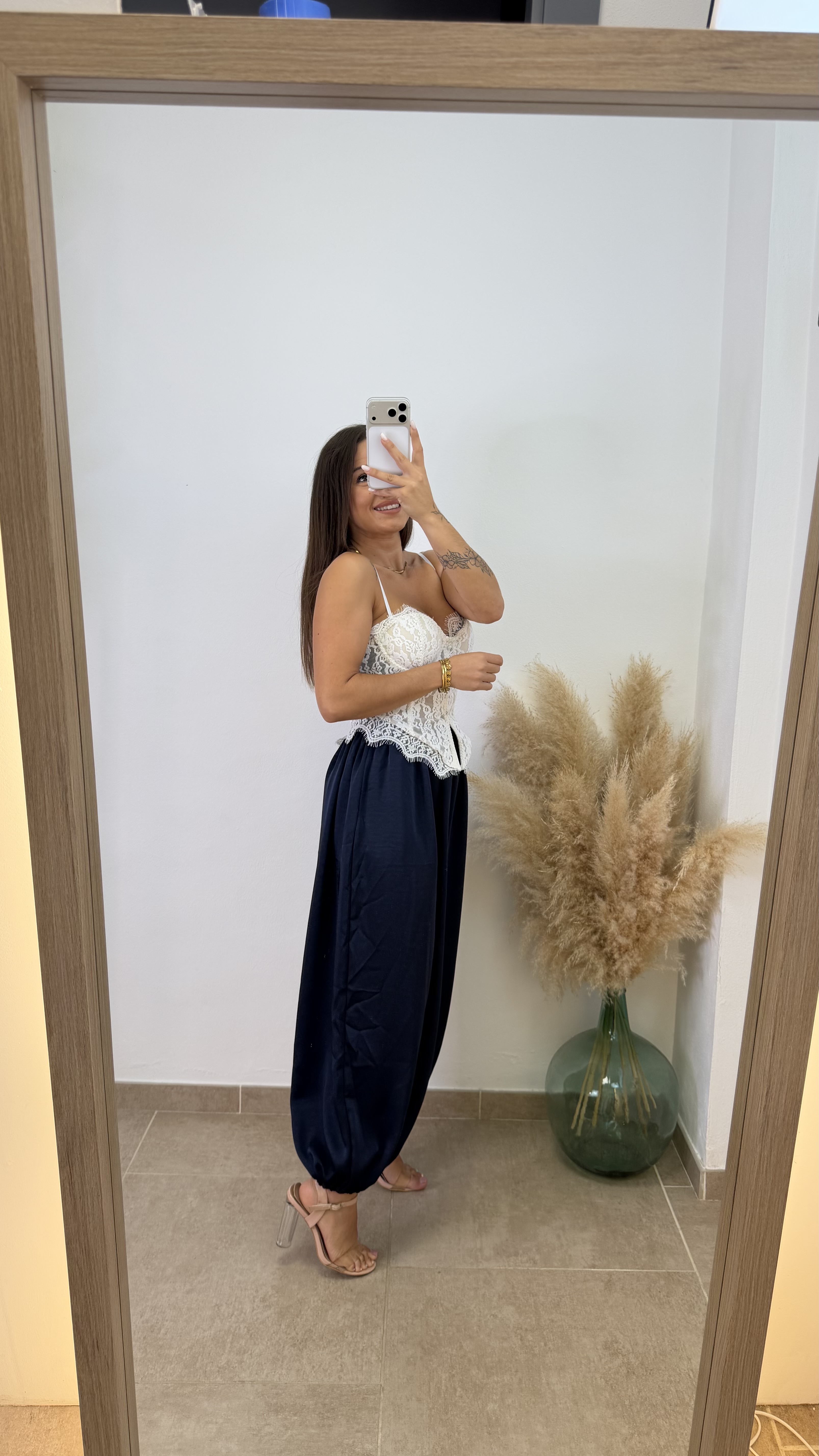 Pantalón puño raso - Azul marino - Imagen 3