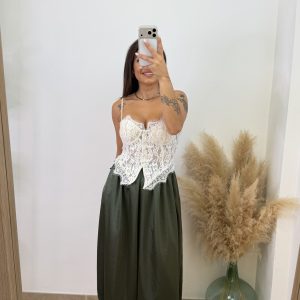 Pantalón puño raso - Verde Militar - Imagen 4