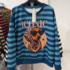 Sudadera iconic - Azul petróleo