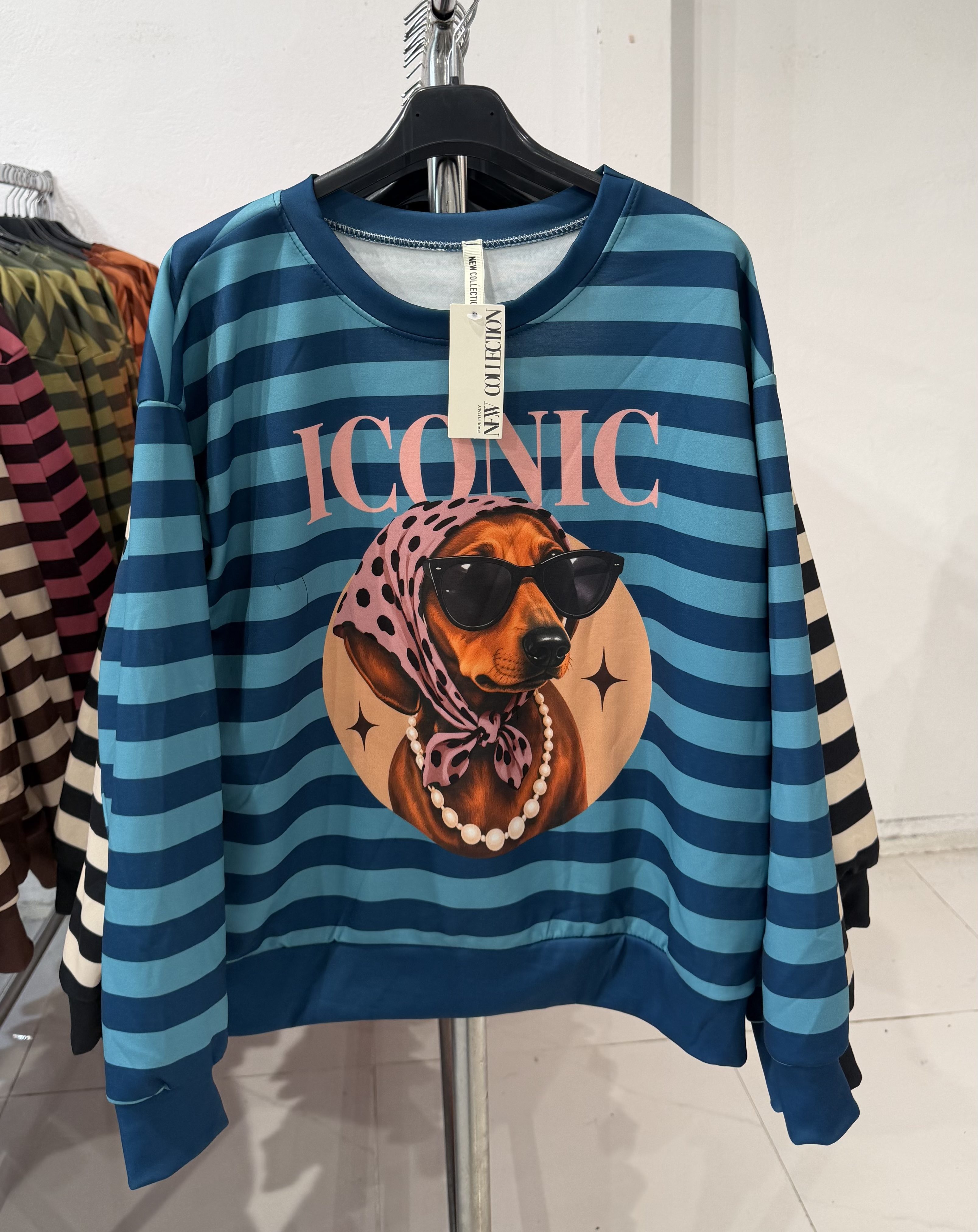 Sudadera iconic - Azul petróleo