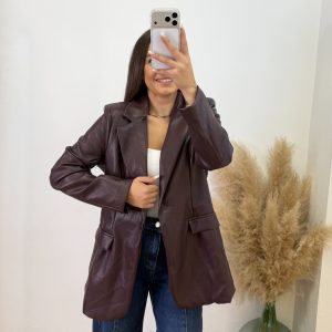Blazer polipiel - Burdeos