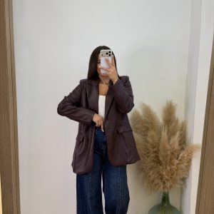 Blazer polipiel - Burdeos - Imagen 5