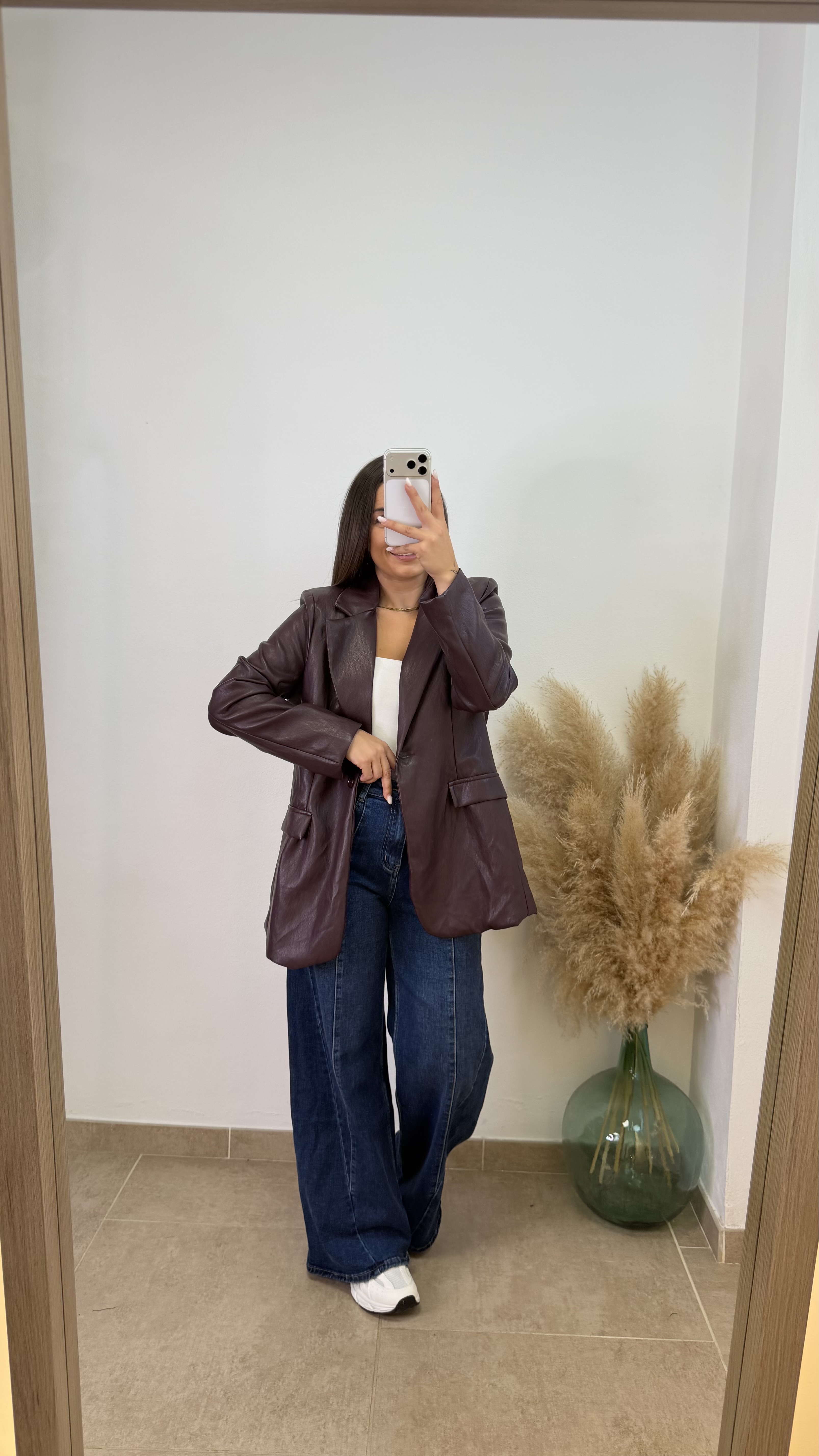 Blazer polipiel - Burdeos - Imagen 3