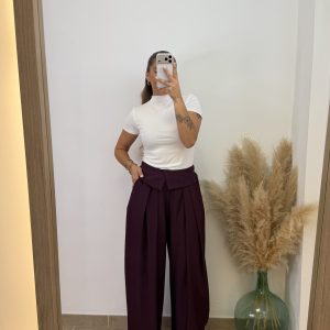 Pantalón solapa cintura - Imagen 4