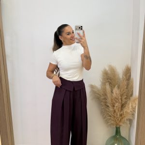 Pantalón solapa cintura - Imagen 3
