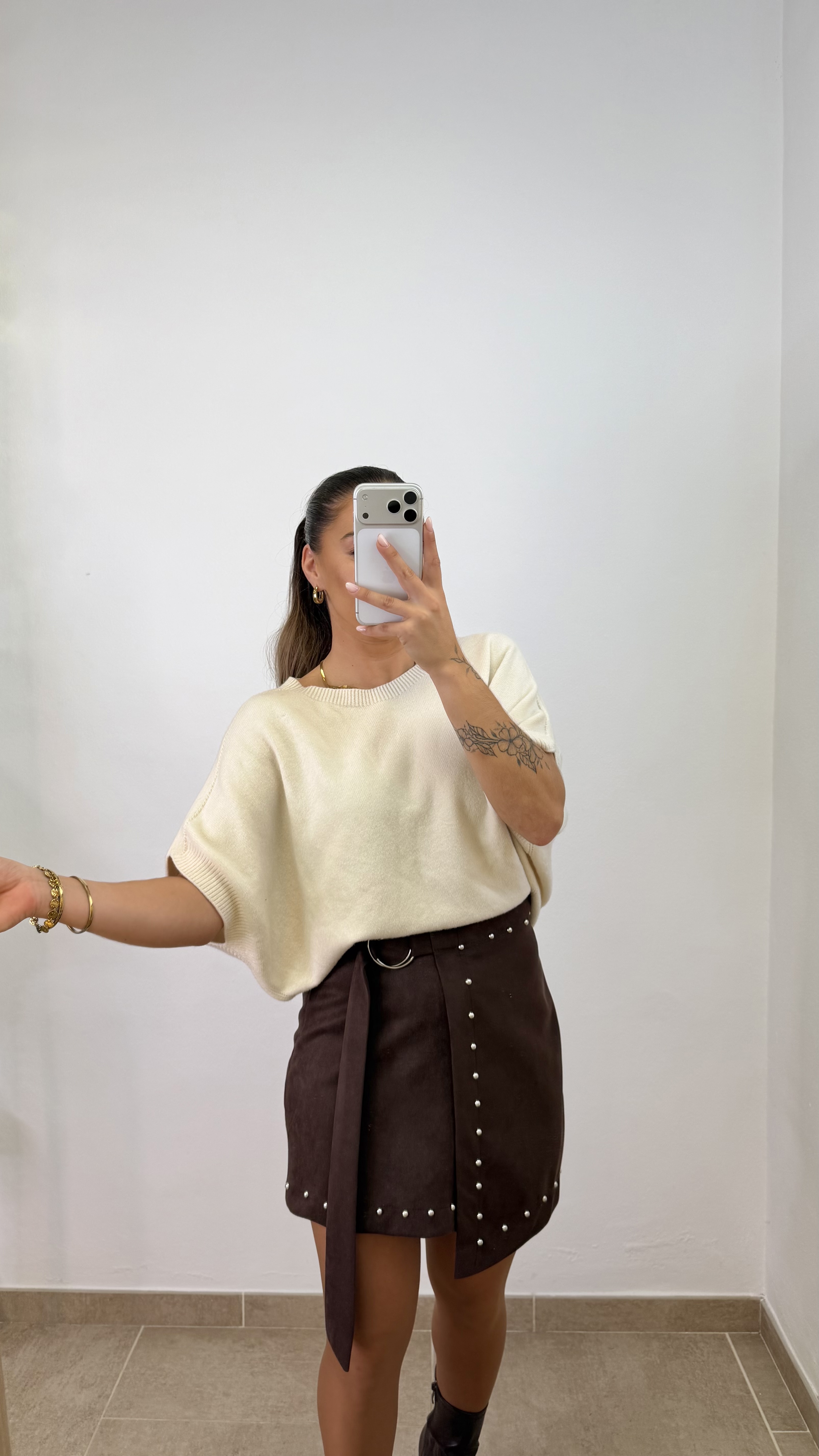 Jersey punto I Beige