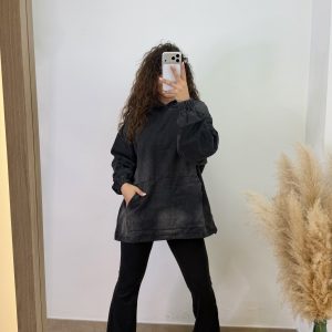 Sudadera vaquera I Negro I W010-1