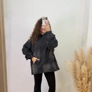 Sudadera vaquera I Negro I W010-1 - Imagen 4
