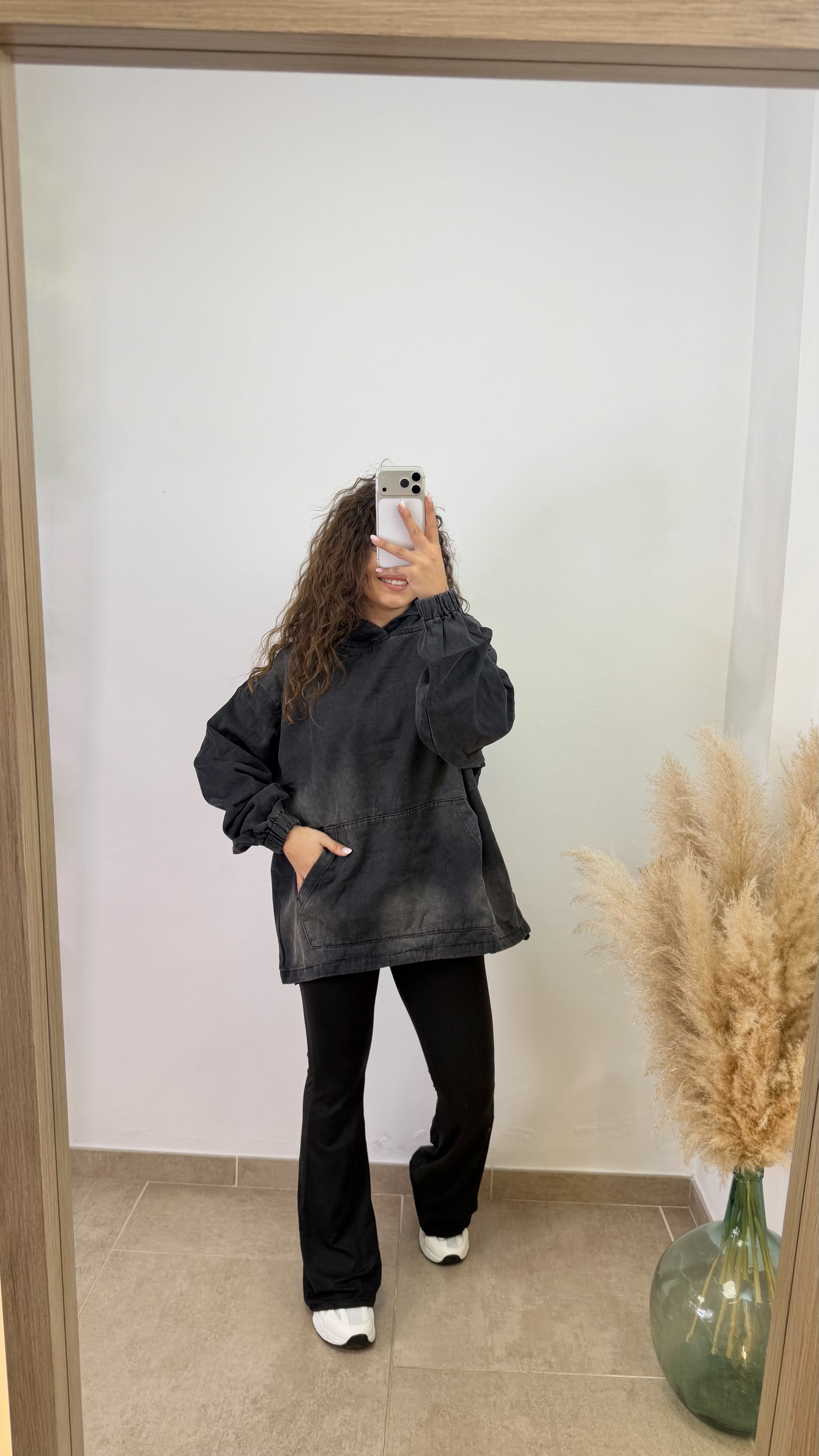 Sudadera vaquera I Negro I W010-1 - Imagen 4