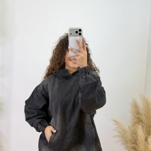 Sudadera vaquera I Negro I W010-1 - Imagen 5