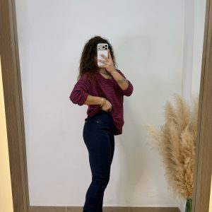Pantalón skinny inspo levis - Burdeos - Imagen 3