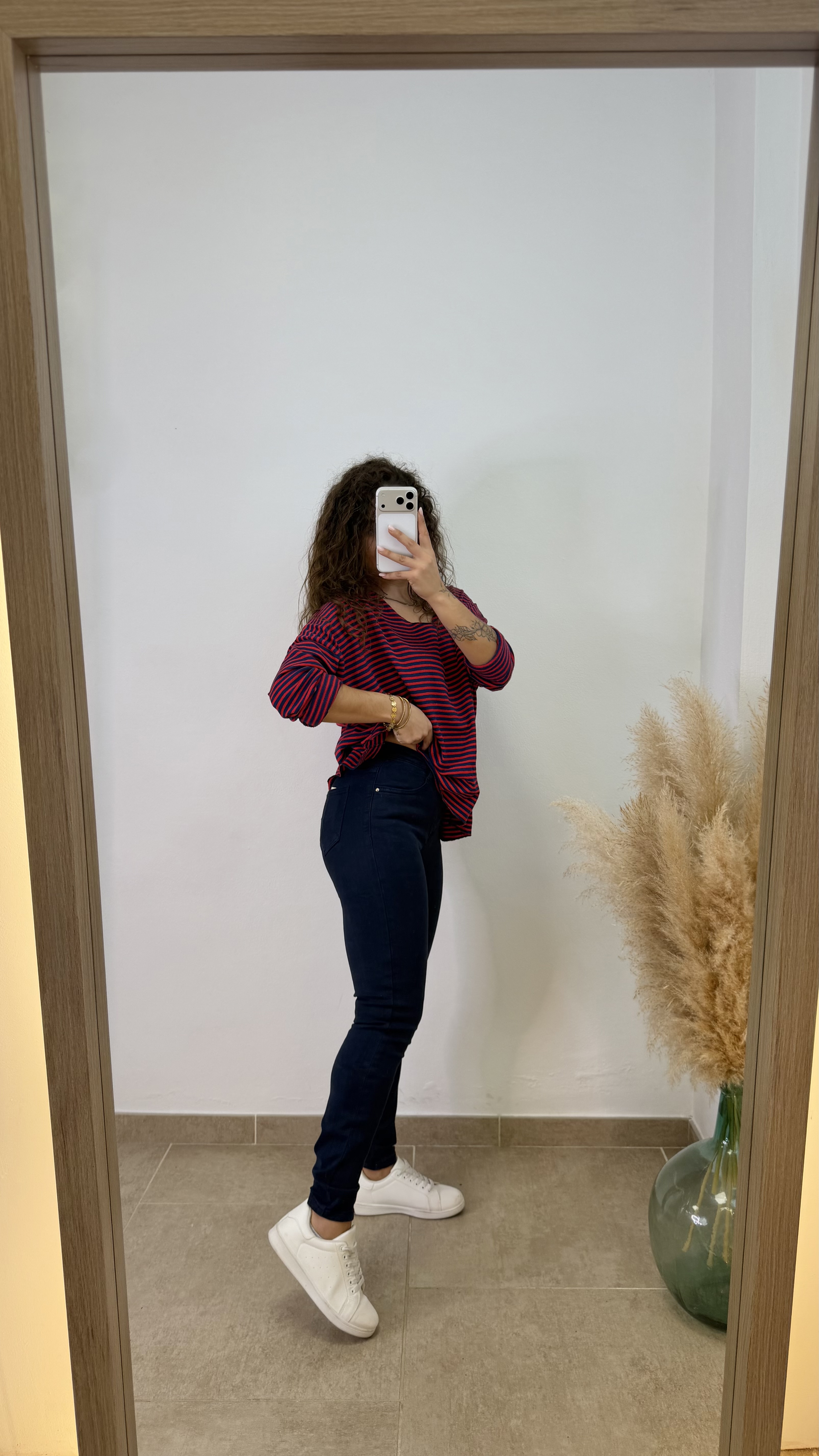 Pantalón skinny inspo levis - Burdeos - Imagen 3