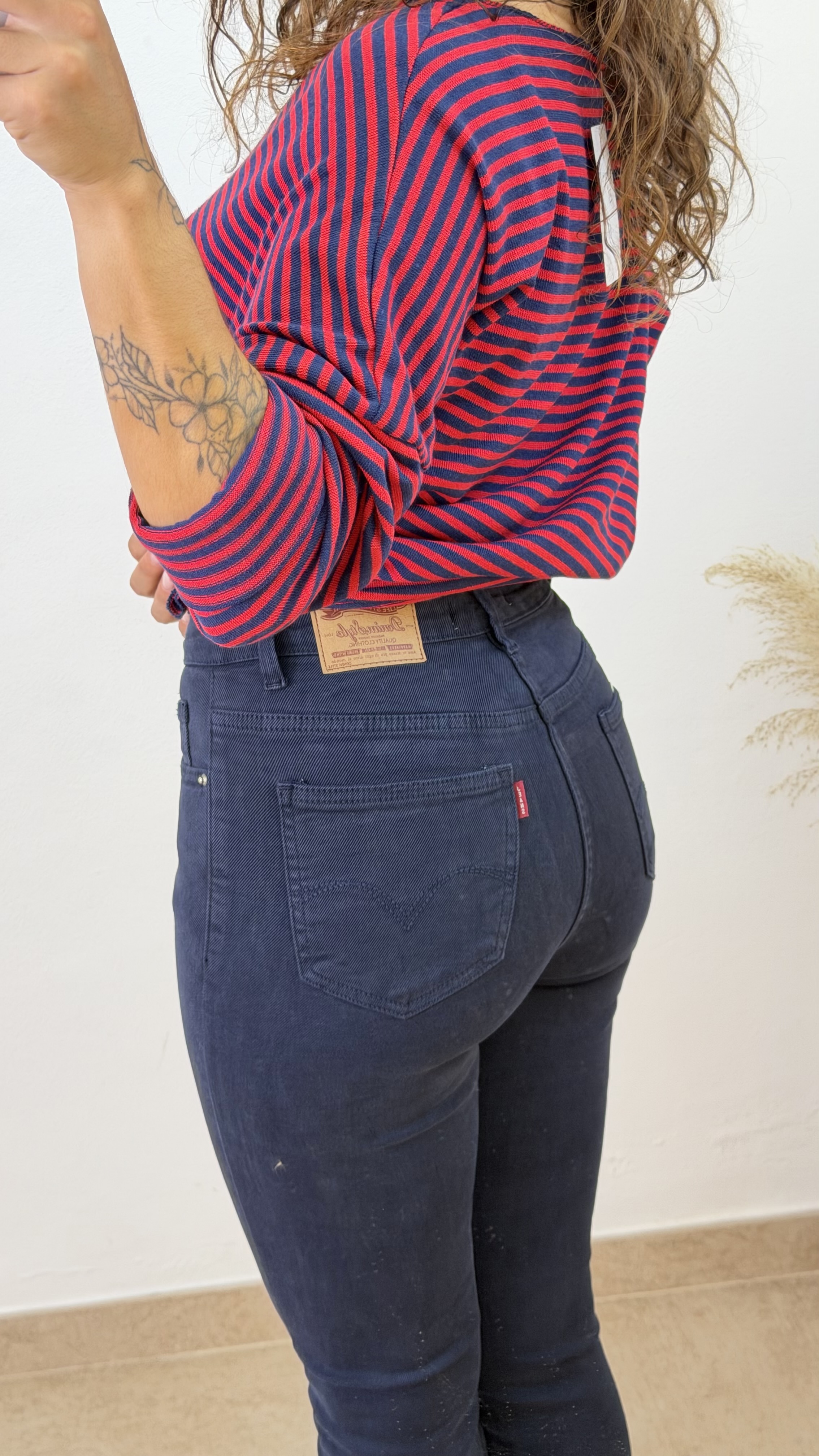 Pantalón skinny inspo levis - Burdeos - Imagen 2
