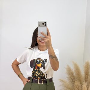 Alternative view of Camiseta estampada perrito gafas