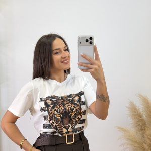 Alternative view of Camiseta estampada tigre