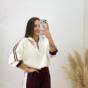 Conjunto chándal corte recto con líneas - Imagen 12