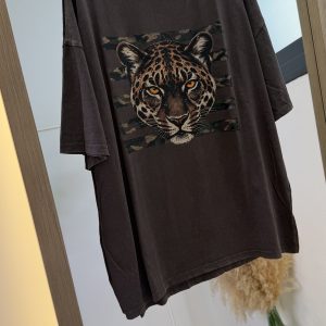 Alternative view of Camiseta estampada lavada tigre
