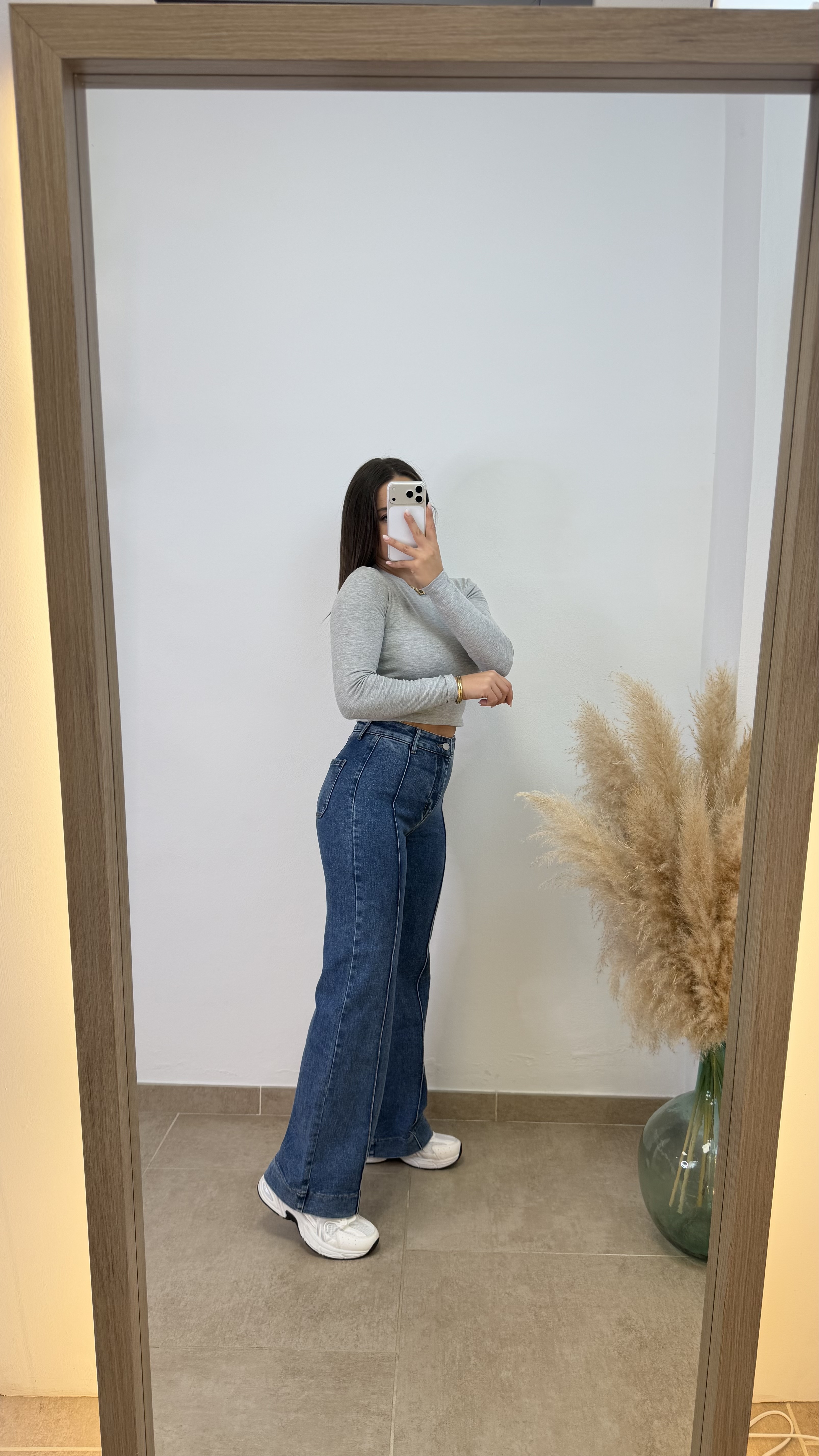 Pantalón vaquero claro Leyre - Faja incorporada - Imagen 4