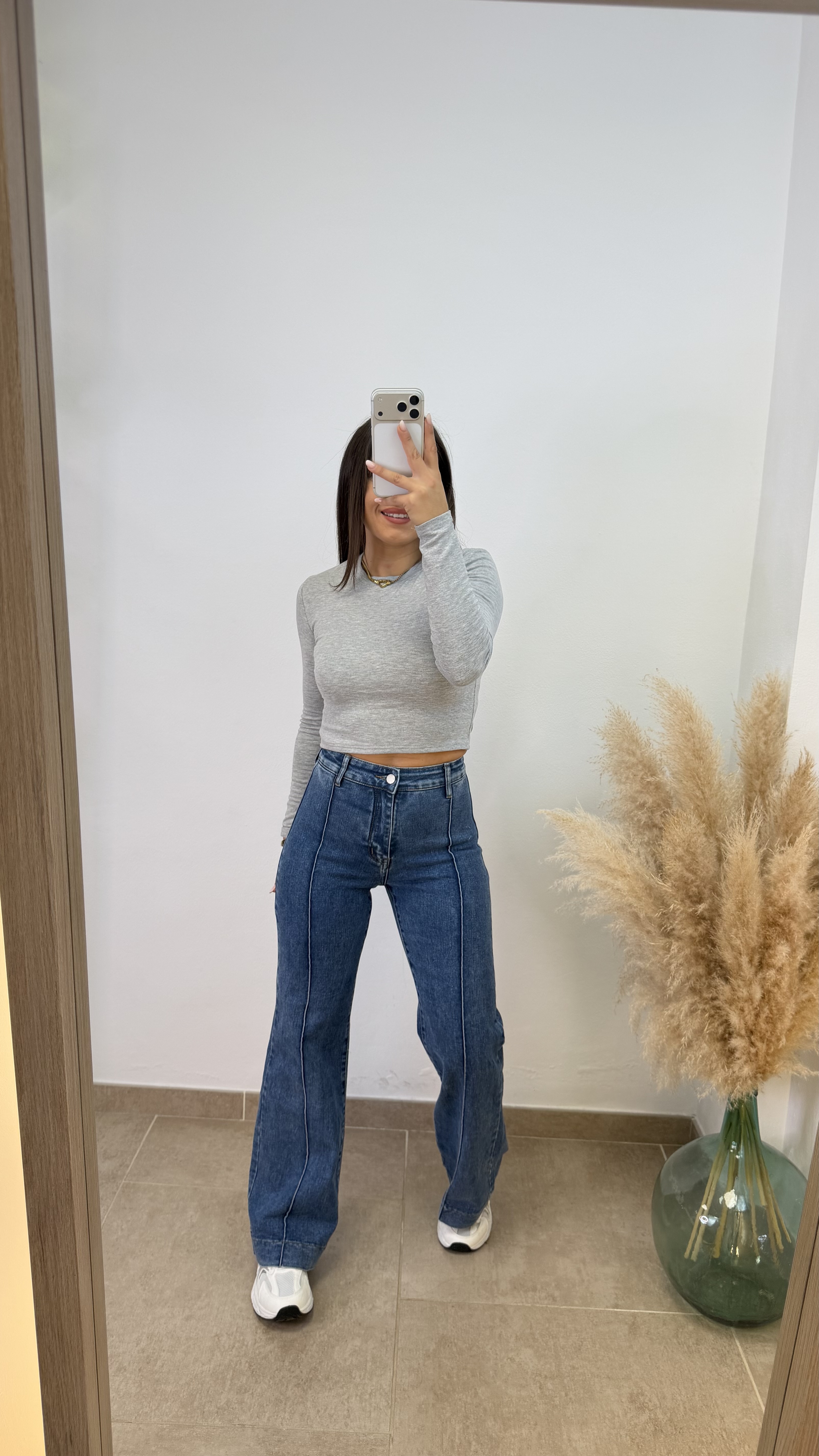 Pantalón vaquero claro Leyre - Faja incorporada - Imagen 2