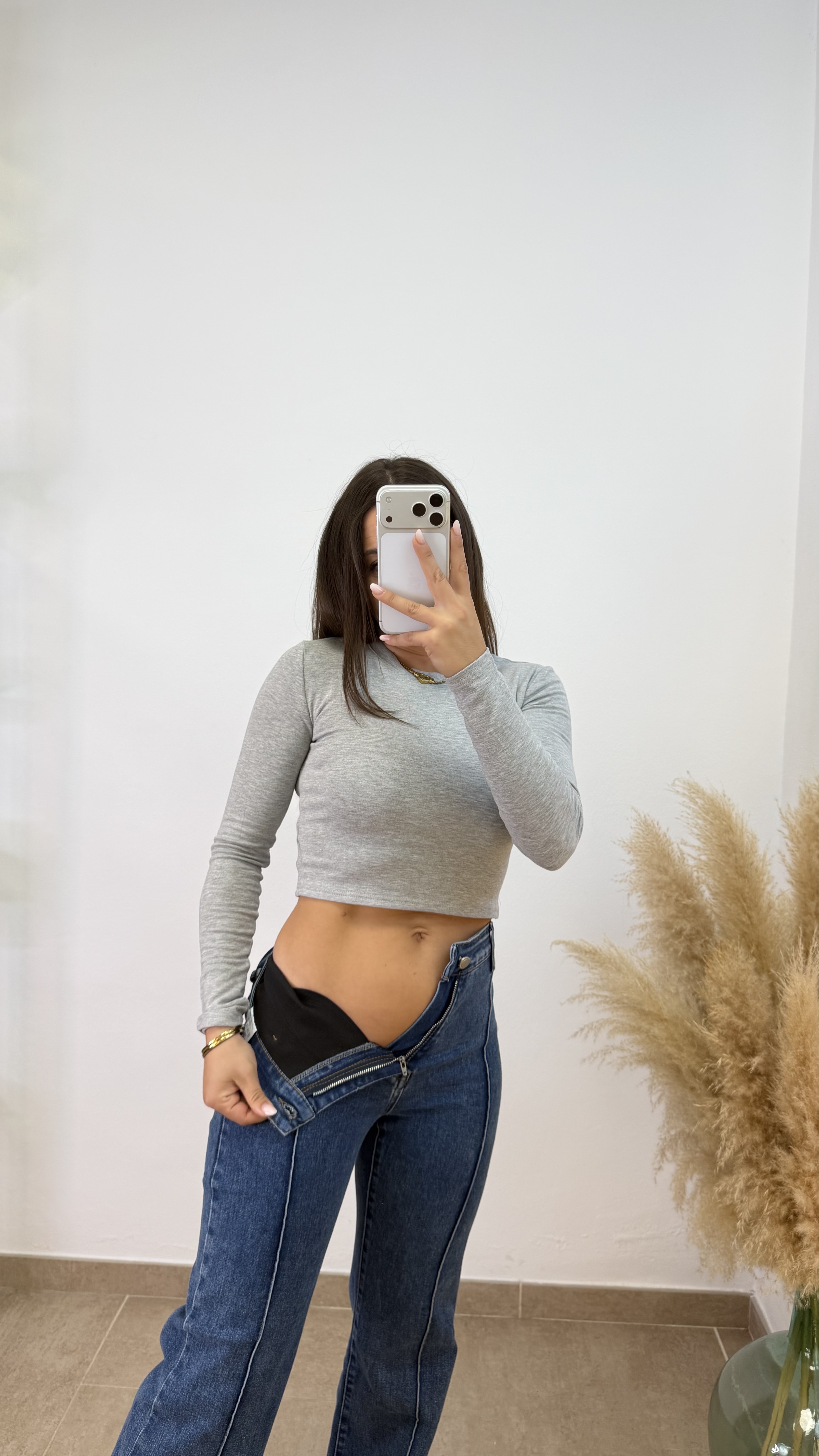 Pantalón vaquero claro Leyre - Faja incorporada - Imagen 3