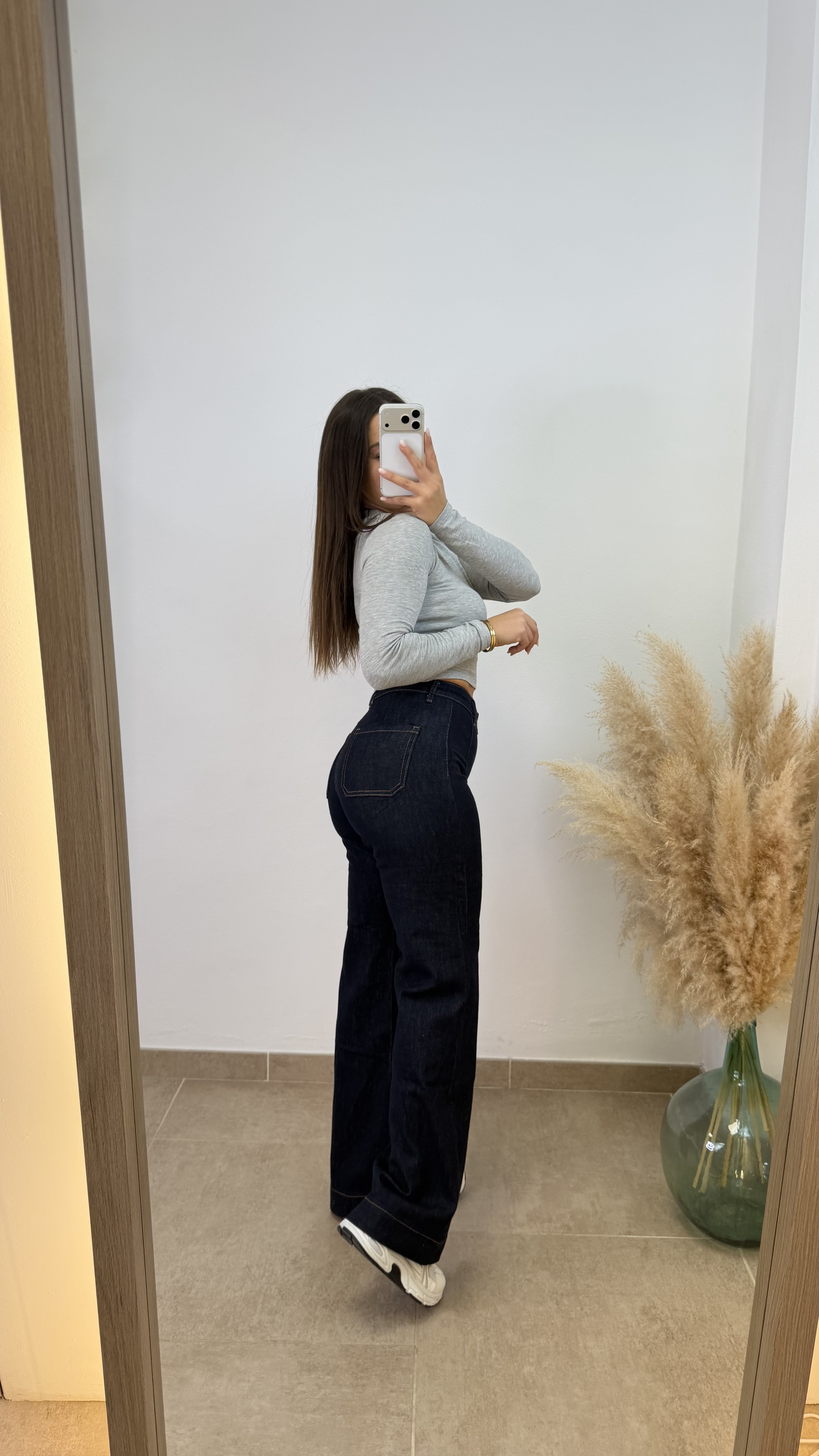 Pantalón vaquero oscuro Leyre - Faja incorporada - Imagen 3