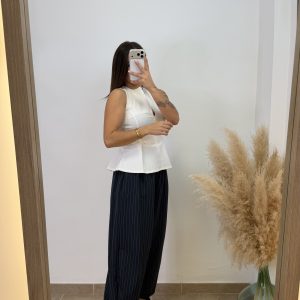 Pantalón globo lazo raya diplomática - Imagen 5
