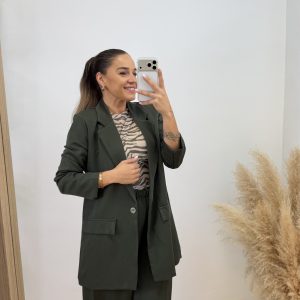 Blazer oversize I Verde militar - Imagen 7