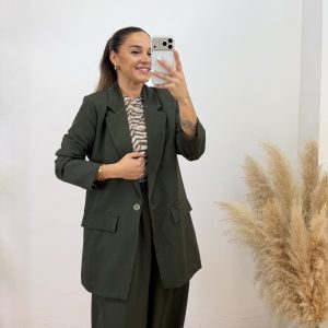 Blazer oversize I Verde militar