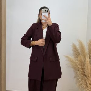 Blazer oversize I Burdeos