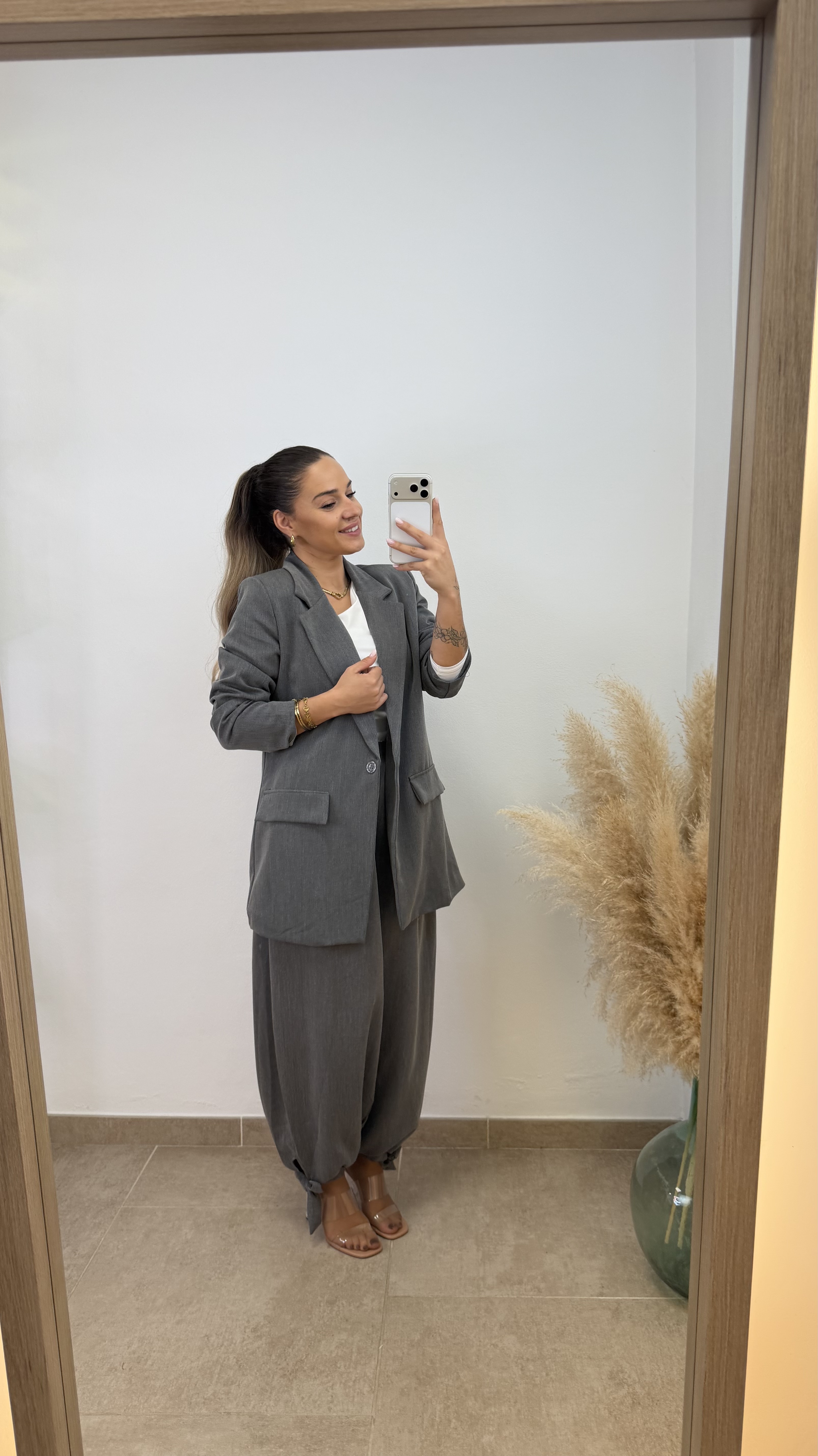 Blazer oversize I Gris - Imagen 4