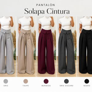 Pantalón solapa cintura