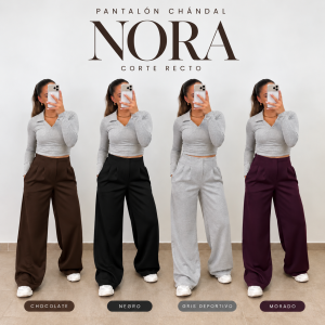 Pantalón nora chándal corte recto - versión altas PREVENTA
