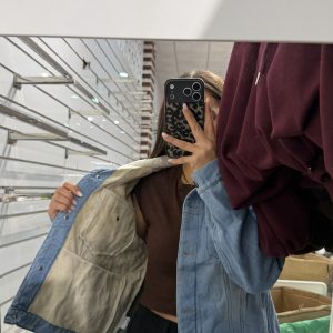 Chaqueta Vaquera con pelito y borreguito cuello - Imagen 4